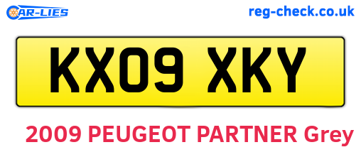 KX09XKY are the vehicle registration plates.