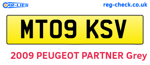 MT09KSV are the vehicle registration plates.