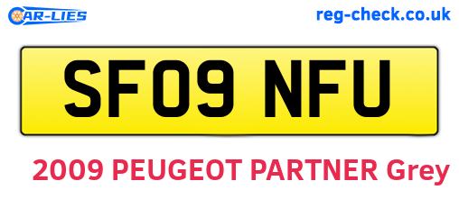 SF09NFU are the vehicle registration plates.