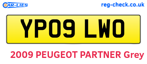 YP09LWO are the vehicle registration plates.