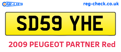 SD59YHE are the vehicle registration plates.