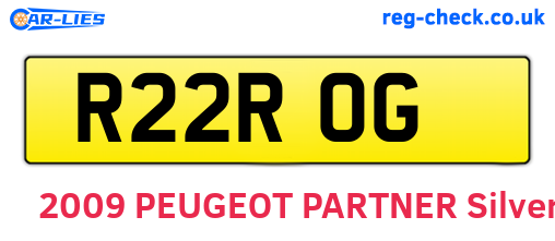 R22ROG are the vehicle registration plates.