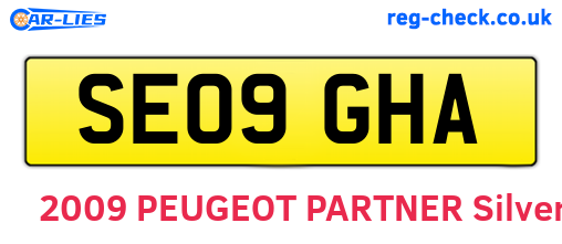 SE09GHA are the vehicle registration plates.