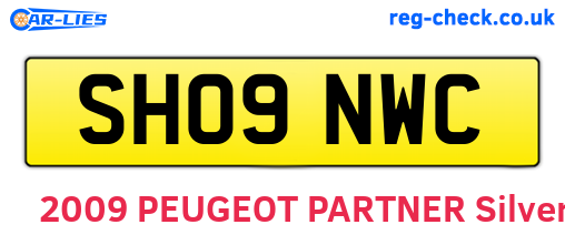 SH09NWC are the vehicle registration plates.
