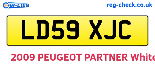LD59XJC are the vehicle registration plates.