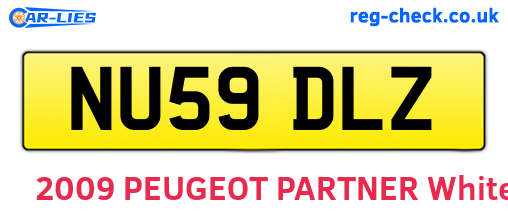 NU59DLZ are the vehicle registration plates.