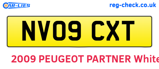 NV09CXT are the vehicle registration plates.