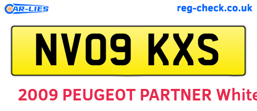 NV09KXS are the vehicle registration plates.