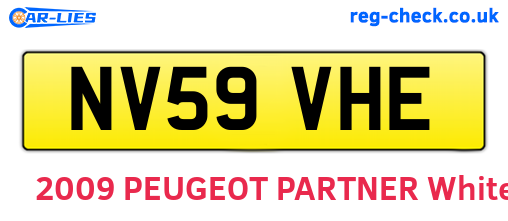 NV59VHE are the vehicle registration plates.