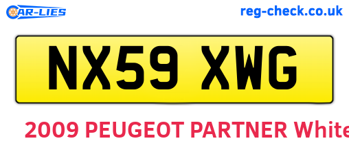 NX59XWG are the vehicle registration plates.