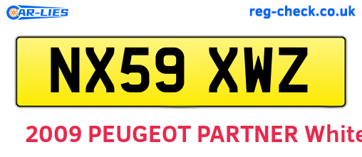 NX59XWZ are the vehicle registration plates.