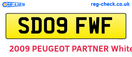 SD09FWF are the vehicle registration plates.