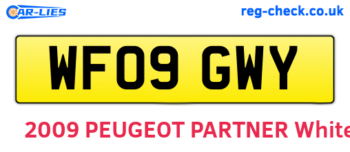 WF09GWY are the vehicle registration plates.