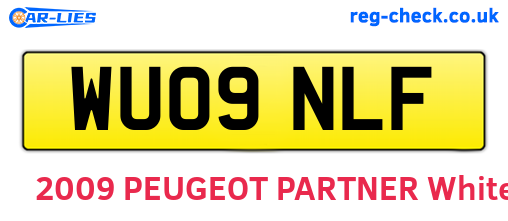 WU09NLF are the vehicle registration plates.