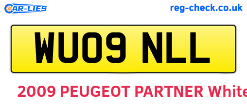 WU09NLL are the vehicle registration plates.