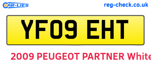 YF09EHT are the vehicle registration plates.