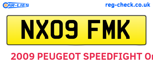 NX09FMK are the vehicle registration plates.