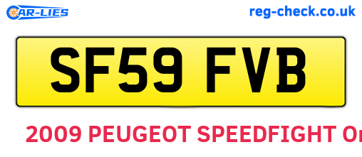 SF59FVB are the vehicle registration plates.