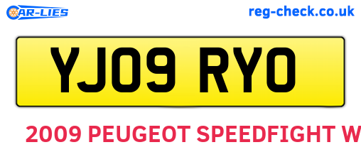 YJ09RYO are the vehicle registration plates.