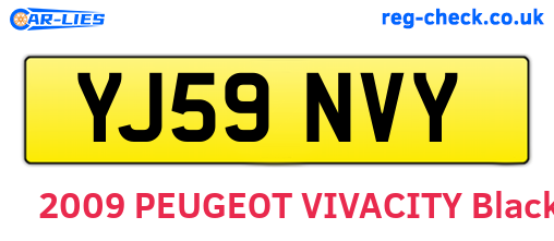 YJ59NVY are the vehicle registration plates.