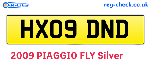 HX09DND are the vehicle registration plates.