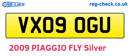 VX09OGU are the vehicle registration plates.