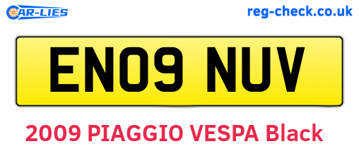 EN09NUV are the vehicle registration plates.