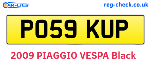PO59KUP are the vehicle registration plates.