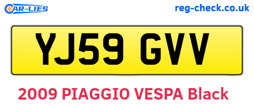 YJ59GVV are the vehicle registration plates.