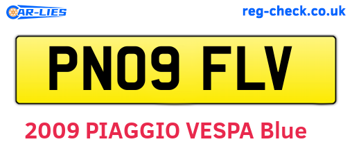 PN09FLV are the vehicle registration plates.