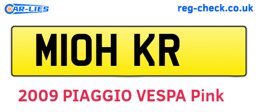 M10HKR are the vehicle registration plates.