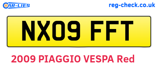 NX09FFT are the vehicle registration plates.