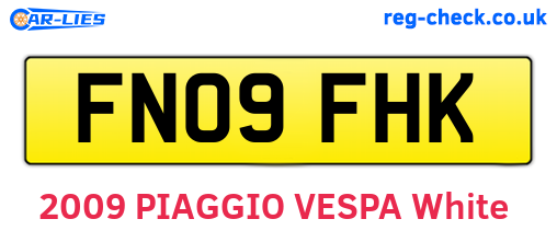 FN09FHK are the vehicle registration plates.