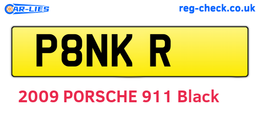P8NKR are the vehicle registration plates.