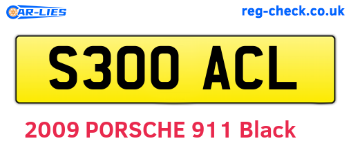 S300ACL are the vehicle registration plates.