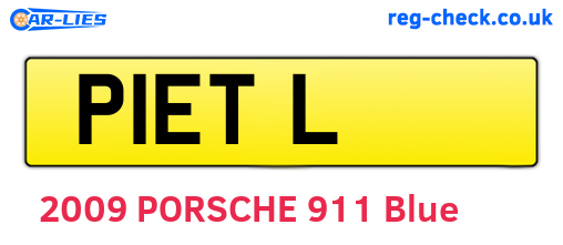 P1ETL are the vehicle registration plates.