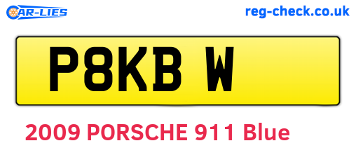 P8KBW are the vehicle registration plates.