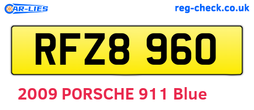 RFZ8960 are the vehicle registration plates.