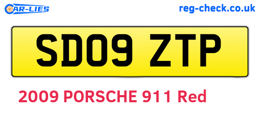 SD09ZTP are the vehicle registration plates.