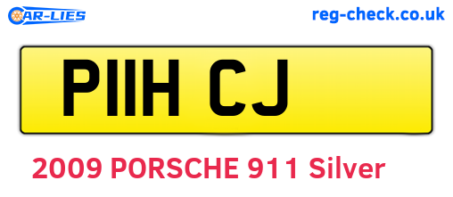 P11HCJ are the vehicle registration plates.