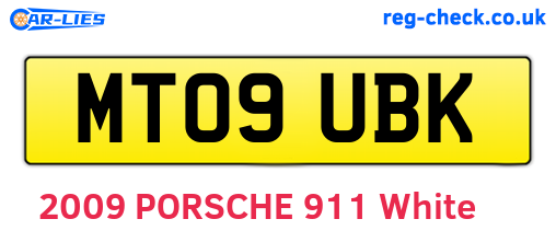 MT09UBK are the vehicle registration plates.