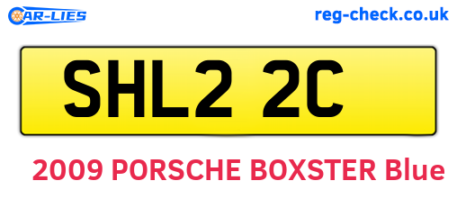 SHL22C are the vehicle registration plates.