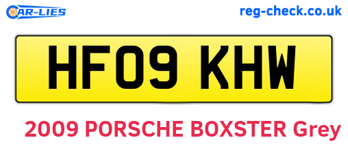 HF09KHW are the vehicle registration plates.