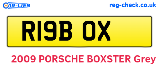 R19BOX are the vehicle registration plates.