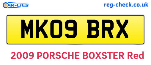 MK09BRX are the vehicle registration plates.