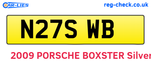 N27SWB are the vehicle registration plates.