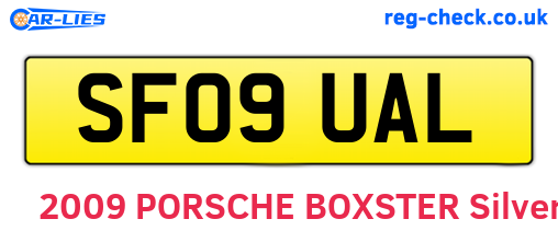SF09UAL are the vehicle registration plates.