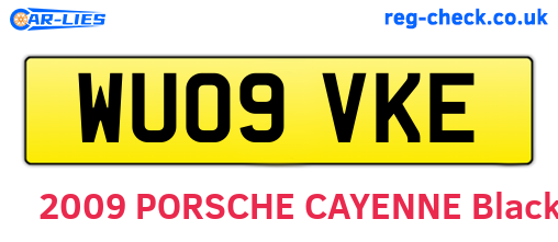 WU09VKE are the vehicle registration plates.
