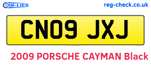 CN09JXJ are the vehicle registration plates.