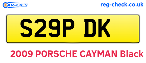 S29PDK are the vehicle registration plates.